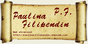 Paulina Filipendin vizit kartica